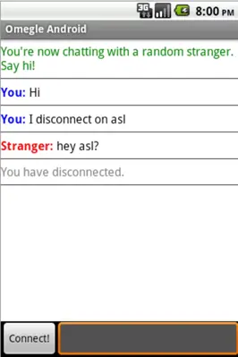 Omegle android App screenshot 1