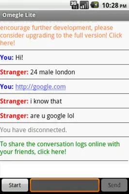 Omegle android App screenshot 3